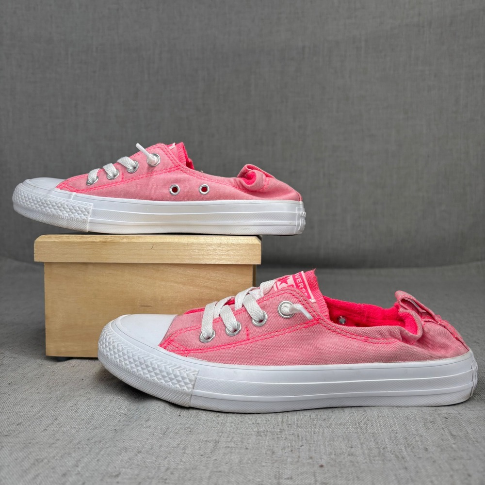 Converse Chuck Taylor All Star‎ Shoreline Pink Slip On Sneakers Women US 6.5 - Picture 2 of 11